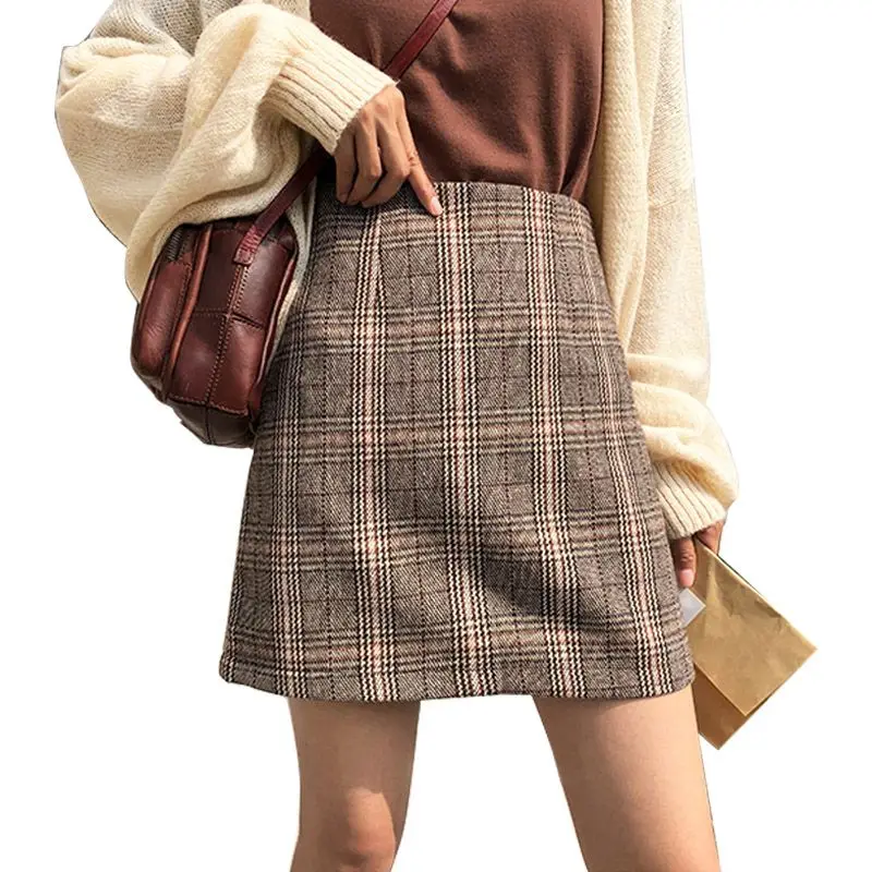 EFINNY Office Lady Mini Skirts High Waist Woolen Fashion Summer Skirt Sexy Lady Straight Skirts Plaid Streetwear
EFINNY Office Lady Mini Skirts High Waist Woolen Fashion Summer Skirt Sexy Lady Straight Skirts Plaid Streetwear