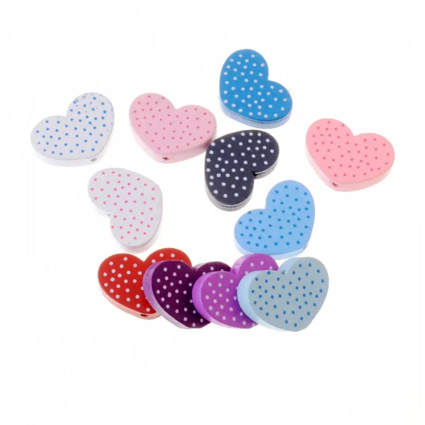 Free Shipping 20pcs Hot New Random Mixed Multicolor Cute Dot Heart Wood Beads Jewelry Fashion DIY Craft 26x19mm
Free Shipping 20pcs Hot New Random Mixed Multicolor Cute Dot Heart Wood Beads Jewelry Fashion DIY Craft 26x19mm