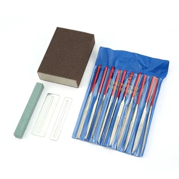 14Pcs Guitar Instrument Repair Tool Kit Grinding Stone Sponge Frets Nut File Set with Complete Accessories Stainless Steel
14Pcs Guitar Instrument Repair Tool Kit Grinding Stone Sponge Frets Nut File Set with Complete Accessories Stainless Steel