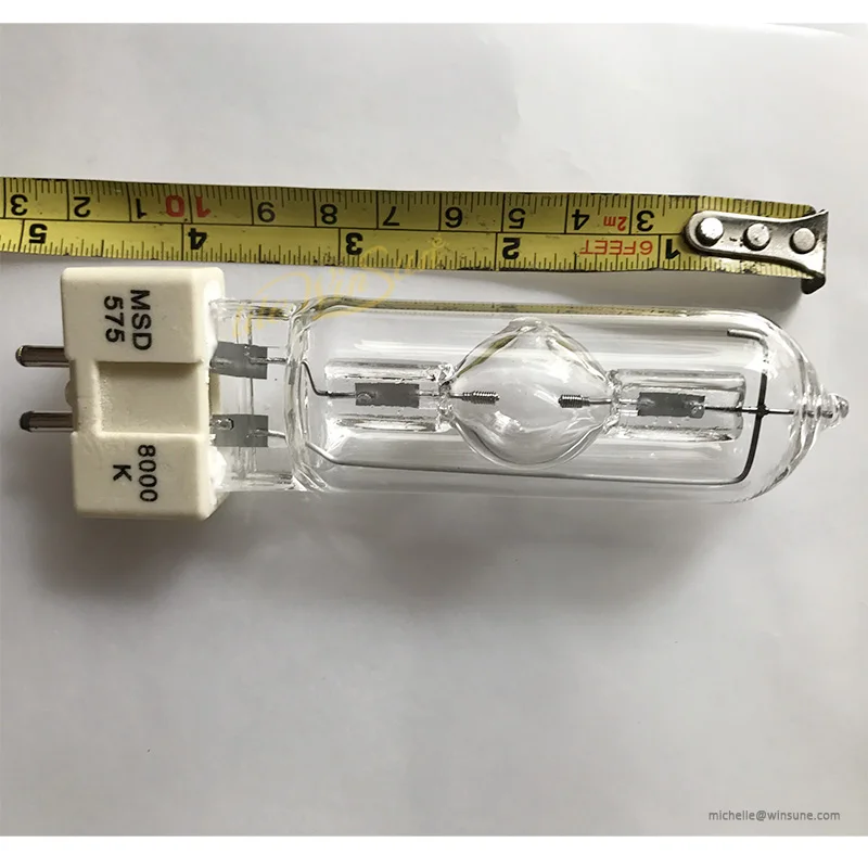 STAGE LIGHTING LAMP SOURCE METAL HALIDE LAMP BULB MSR 575W MSR 575 2 8000k GY9.5 BASE LAMP HOLDER (5)