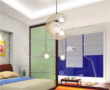 Modern Personalized Moon lamp Star Lighting Chandelier ceiling Children Bedroom Lustres hanging home decorative light Fixtures
Modern Personalized Moon lamp Star Lighting Chandelier ceiling Children Bedroom Lustres hanging home decorative light Fixtures