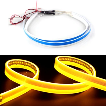 2x 60cm 24"Two-tone White Amber Flowing Turn Signal LED Light Strip Ultrathin Flexible Ribbon Style Car DRL Headlight Gap
2x 60cm 24"Two-tone White Amber Flowing Turn Signal LED Light Strip Ultrathin Flexible Ribbon Style Car DRL Headlight Gap