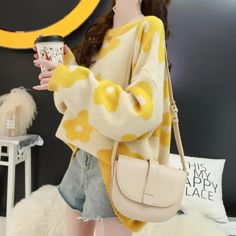 2019 women sweater casual full sleeve o neck printed floral warm soft autumn winter female pullover thick knit
2019 women sweater casual full sleeve o neck printed floral warm soft autumn winter female pullover thick knit