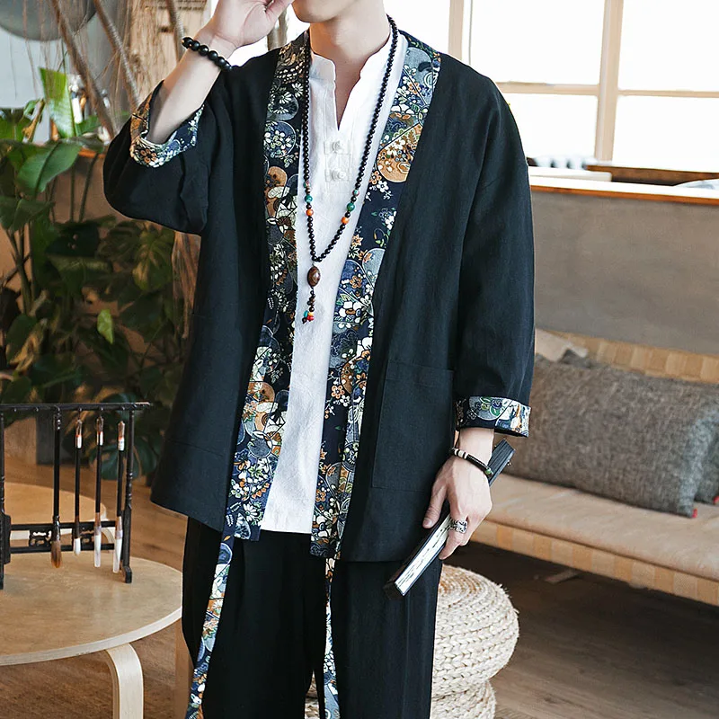2019 men cotton linen china style kongfu coat male loose kimono cardigan overcoat open stitch coat mens windbreaker
2019 men cotton linen china style kongfu coat male loose kimono cardigan overcoat open stitch coat mens windbreaker