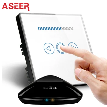 ASEER,UK 1 gang Light Dimmer Switch For LED Lighting,White Crystal Glass rf dimmer switch,Phone Control via Broadlink RM PRO
ASEER,UK 1 gang Light Dimmer Switch For LED Lighting,White Crystal Glass rf dimmer switch,Phone Control via Broadlink RM PRO