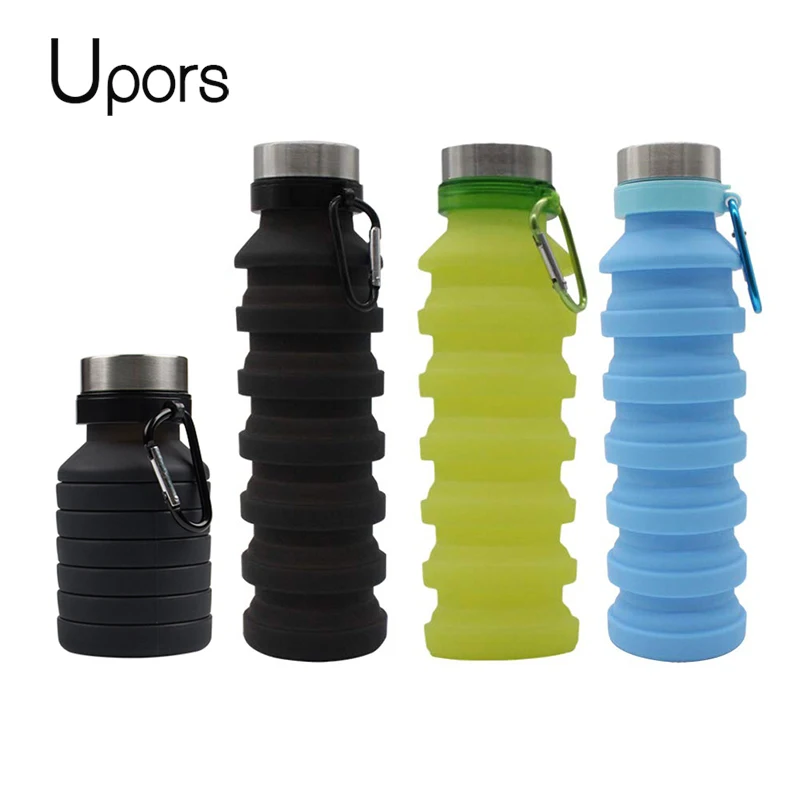 UPORS 550ML Collapsible Water Bottle Portable Silicone Shaker Protein Drink Bottle Climbing Foldable Sport Water Bottle BPA Free
UPORS 550ML Collapsible Water Bottle Portable Silicone Shaker Protein Drink Bottle Climbing Foldable Sport Water Bottle BPA Free