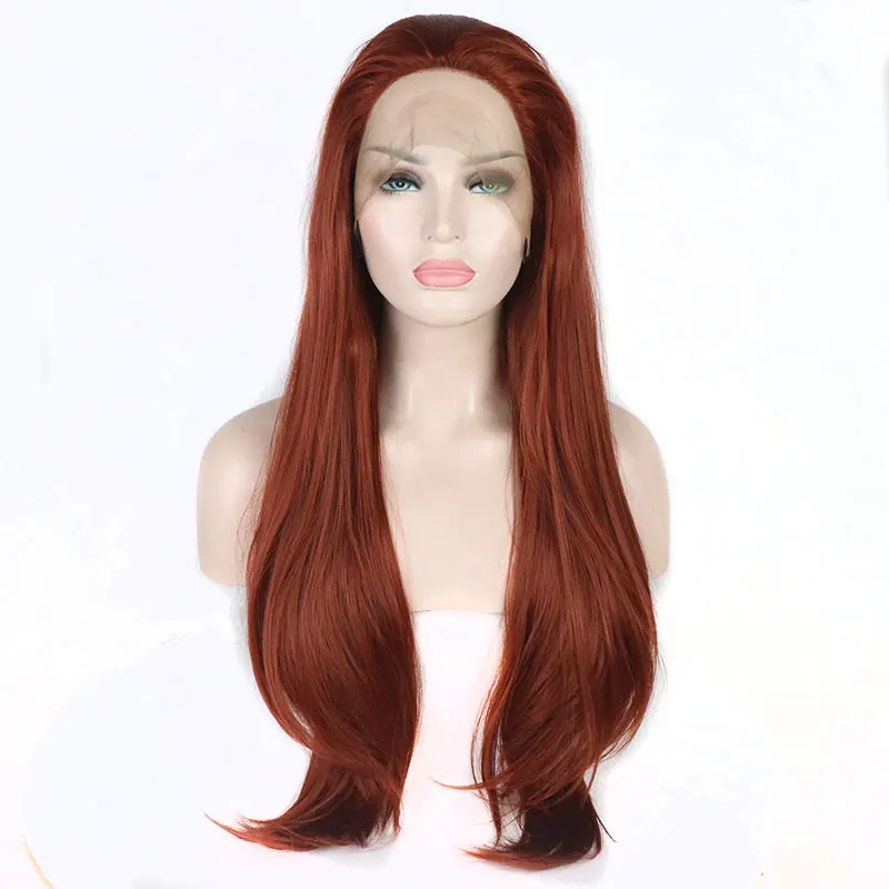 Bombshell Straight Hair Copper Red/Dark Orange Wig Heat Resistant Synthetic Lace Front Wigs for Women Girls Natural Hairline
Bombshell Straight Hair Copper Red/Dark Orange Wig Heat Resistant Synthetic Lace Front Wigs for Women Girls Natural Hairline