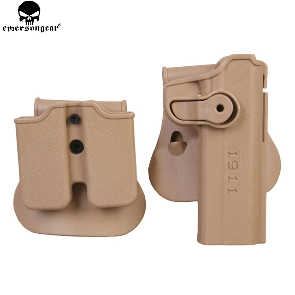 EmersonGear IMI Rotary Holster Magazine carrier set for 1911 Hand Gun Holster Pistol Magazine Pouch Holster Hunting Equipment
EmersonGear IMI Rotary Holster Magazine carrier set for 1911 Hand Gun Holster Pistol Magazine Pouch Holster Hunting Equipment