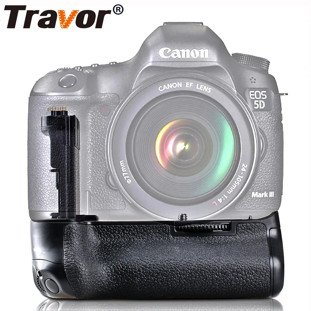 

Travor Camera Vertical Battery Grip Holder For Canon EOS DSLR 5D Mark III 5DIII 5D3 Camera Handle Replace BG-E11