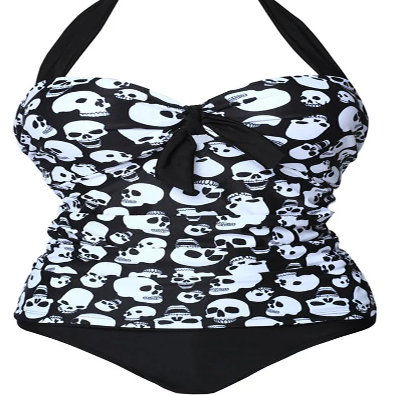 Sexy Women Strappy One Piece Swimsuit Push Up Skull Print Halter Backless Beachwear High Waist Swimwear Plus Size M~4XL
Sexy Women Strappy One Piece Swimsuit Push Up Skull Print Halter Backless Beachwear High Waist Swimwear Plus Size M~4XL