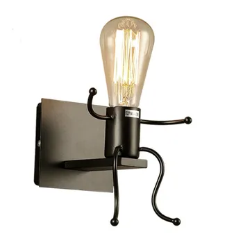 High quality Iron Vintage Industrial Robot Wall Lights Sconce Lamp Light Fittings Kid's room Kitchen Creative Club Wall Lights
High quality Iron Vintage Industrial Robot Wall Lights Sconce Lamp Light Fittings Kid's room Kitchen Creative Club Wall Lights