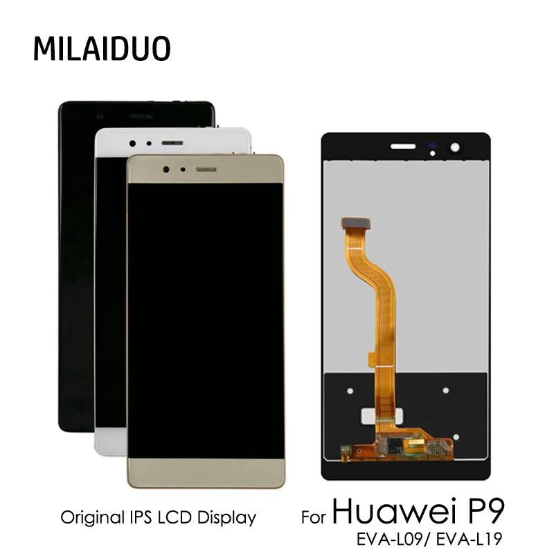 Original IPS For Huawei P9 LCD Display Touch Screen Digitizer Assembly Replacement Parts 5.0 EVA-L09 EVA-L19 4G LTE Mobile Phone
Original IPS For Huawei P9 LCD Display Touch Screen Digitizer Assembly Replacement Parts 5.0 EVA-L09 EVA-L19 4G LTE Mobile Phone