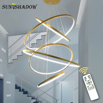 40 60 80 100cm 4Rings Modern LED Pendant Light For Foyer Living room Dining room Kitchen Luminares Circle Gold Led Pendant Lamps
40 60 80 100cm 4Rings Modern LED Pendant Light For Foyer Living room Dining room Kitchen Luminares Circle Gold Led Pendant Lamps