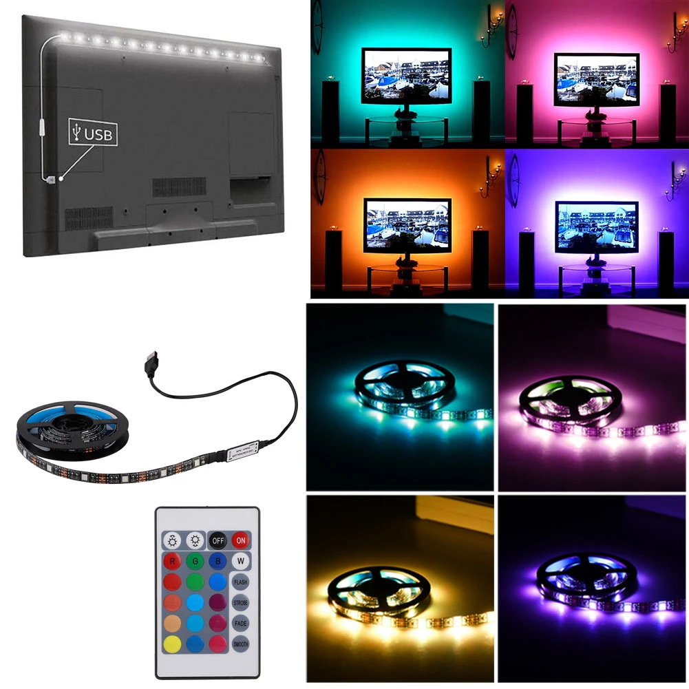 TV Backlight LED Strip Lights TV Ambient Light USB Powered Bias Lighting Lighting Desktop home wedding night light
TV Backlight LED Strip Lights TV Ambient Light USB Powered Bias Lighting Lighting Desktop home wedding night light