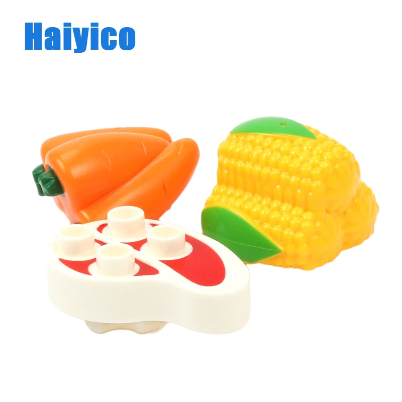 Food Fruit Vegetables Meat DIY Building Blocks Toys Compatible With Duploe Bricks set Figure Education Toys Children Gfits
Food Fruit Vegetables Meat DIY Building Blocks Toys Compatible With Duploe Bricks set Figure Education Toys Children Gfits