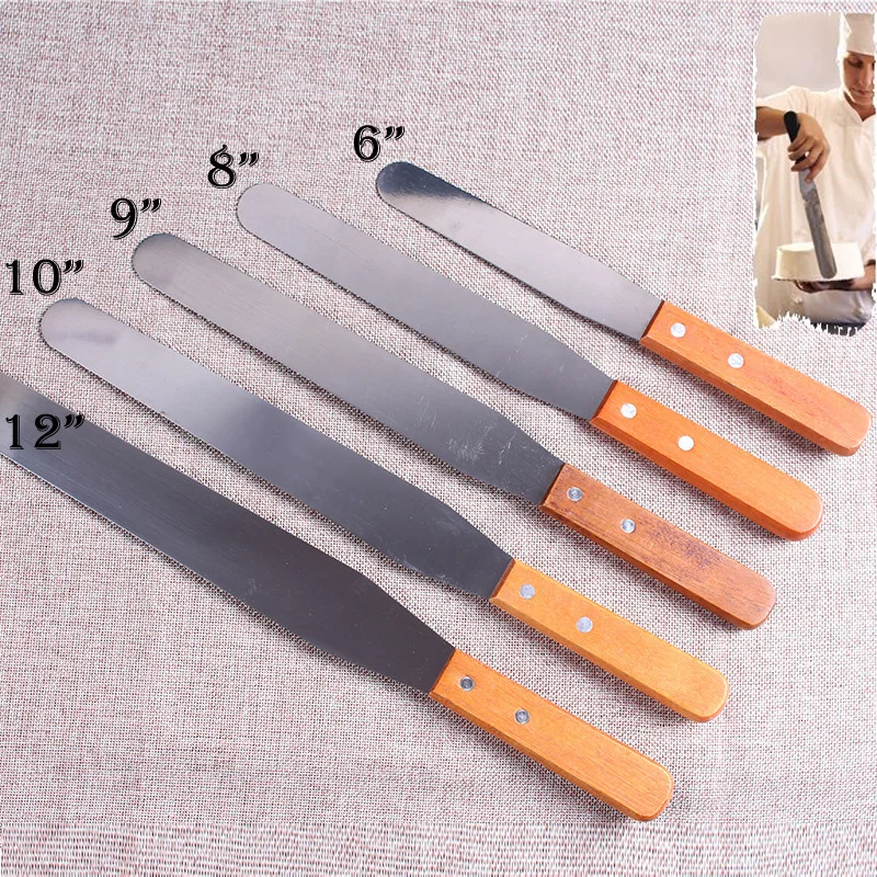 6/8/10/12 Inch Cake Spatula High Quality Stainless Steel Wooden Handle Straight Spatula Diy Cake Cream Cake Offset Spatula Tools
6/8/10/12 Inch Cake Spatula High Quality Stainless Steel Wooden Handle Straight Spatula Diy Cake Cream Cake Offset Spatula Tools