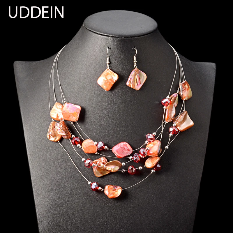 UDDEIN Bridal Accessories Multi Resin Gem Crystal Vintage Statement Necklace Women Bohemian Jewellry African Beads Jewelry Set
UDDEIN Bridal Accessories Multi Resin Gem Crystal Vintage Statement Necklace Women Bohemian Jewellry African Beads Jewelry Set