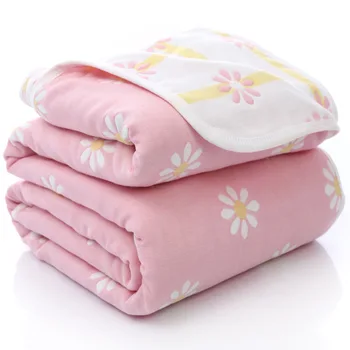 Home Textile 6-Layers Gauze Cotton Summer Throw Blankets Child Adult Printing Spring Sleeping Bedspreads for Children's Day Gift
Home Textile 6-Layers Gauze Cotton Summer Throw Blankets Child Adult Printing Spring Sleeping Bedspreads for Children's Day Gift