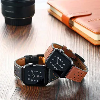 Genuine Leather Bracelet Loop For Apple Watch Band 4/3/2/1 Sport Replacement Wristband Strap Accessories For Iwatch 44/42/40/38m
Genuine Leather Bracelet Loop For Apple Watch Band 4/3/2/1 Sport Replacement Wristband Strap Accessories For Iwatch 44/42/40/38m