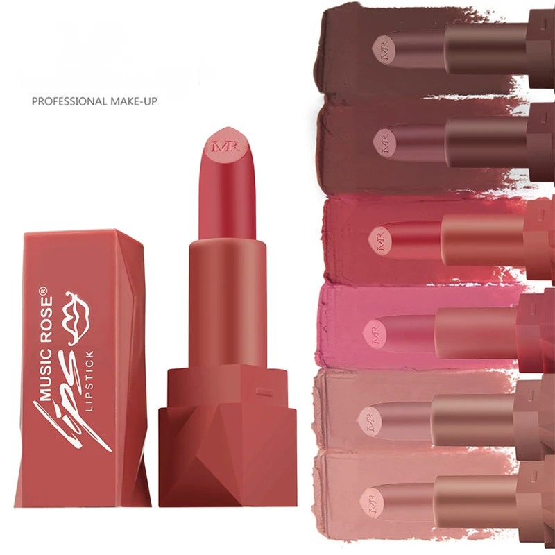 Square Tube Nude Color Lipstick Matte Matte Velvet Texture Classic 6 Colors Smooth texture Glossy Lipstick For Lip Cosmetic
Square Tube Nude Color Lipstick Matte Matte Velvet Texture Classic 6 Colors Smooth texture Glossy Lipstick For Lip Cosmetic