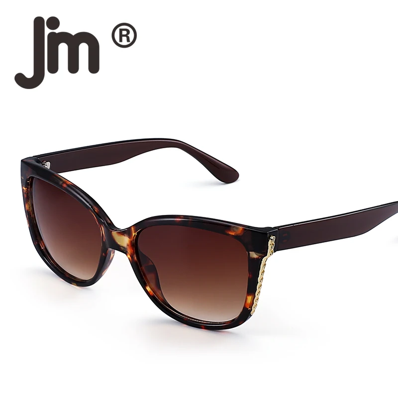 

JM Luxury Embellished Oversized Sunglasses Stylish Brand Designer Shades Gradient Sun Glasses Women Eyewear