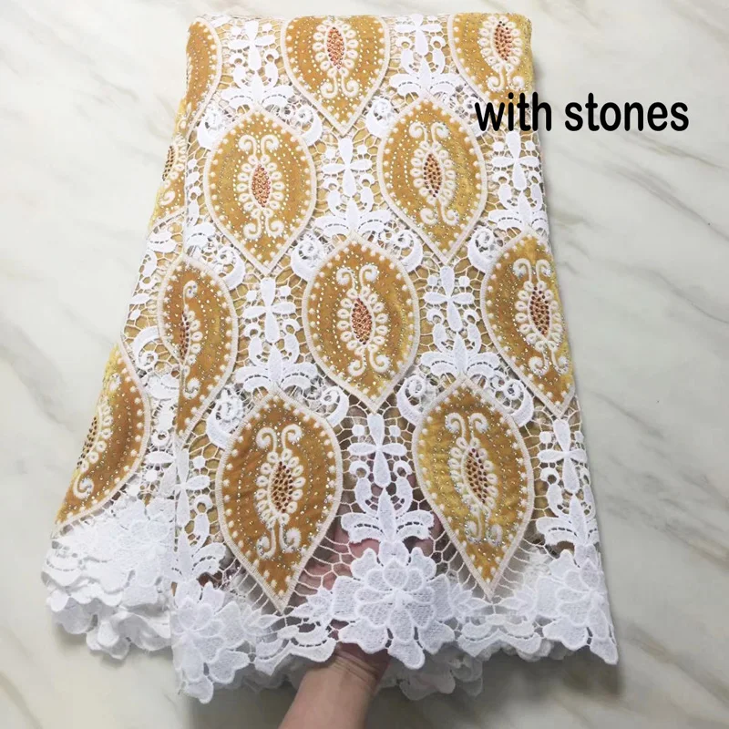 Free shipping (5yards/pc) heavy African guipure lace fabric velvet lace fabric with stones high quality for party dress CWS91
Free shipping (5yards/pc) heavy African guipure lace fabric velvet lace fabric with stones high quality for party dress CWS91