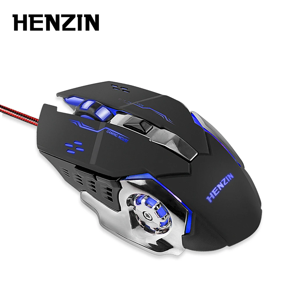 Профессиональная эргономичная оптическая игровая мышь RGB с подсветкой 3200