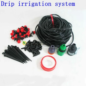 4/7mm 40m DIY Drip Irrigation System Garden Hose Kits With Connector+40x Adjustable Dripper DIY Watering Kits
4/7mm 40m DIY Drip Irrigation System Garden Hose Kits With Connector+40x Adjustable Dripper DIY Watering Kits