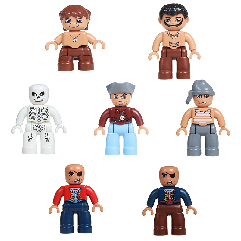 Pirate adventure Worker figuren Big Particles Building Blocks City DIY Bricks Compatible With Duplo Accessory boy Toys Kids Gift
Pirate adventure Worker figuren Big Particles Building Blocks City DIY Bricks Compatible With Duplo Accessory boy Toys Kids Gift
