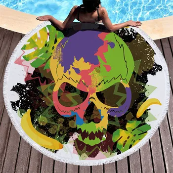 SOFTBATFY Skull Collection Round Beach Towel with Tassel Yoga Mat Beach Cover up Dropshipping
SOFTBATFY Skull Collection Round Beach Towel with Tassel Yoga Mat Beach Cover up Dropshipping