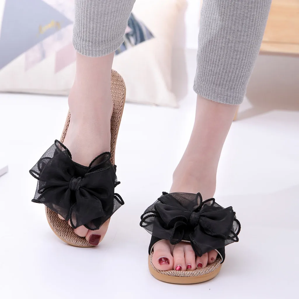 Summer Shoes Women Beach Slippers Breathable Linen Flip Flops Female Casual Flax Slippers Sandals Floral Bow Outdoor Shoes
Summer Shoes Women Beach Slippers Breathable Linen Flip Flops Female Casual Flax Slippers Sandals Floral Bow Outdoor Shoes