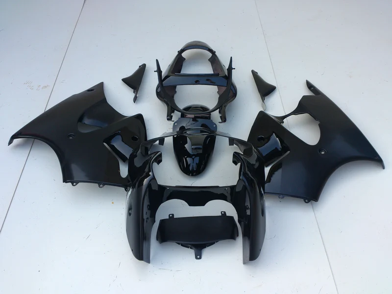 Injection mold high quality Fairing kit for Kawasaki ZX 6R 2000 2001 2002 ZX6R 00 01 02 all glossy black ABS fairings set AA20
Injection mold high quality Fairing kit for Kawasaki ZX 6R 2000 2001 2002 ZX6R 00 01 02 all glossy black ABS fairings set AA20