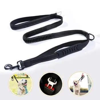 Dog Leash Car Seat Belt Leash Heavy Anti-Pull Leash Double Handle Safety Lead Reflective Strap Training Dog Leash Easy Control
Dog Leash Car Seat Belt Leash Heavy Anti-Pull Leash Double Handle Safety Lead Reflective Strap Training Dog Leash Easy Control