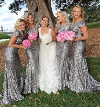 free shipping cap sleeves sequin silver long bridesmaid dresses 2017 new styles size 0 custom make
free shipping cap sleeves sequin silver long bridesmaid dresses 2017 new styles size 0 custom make