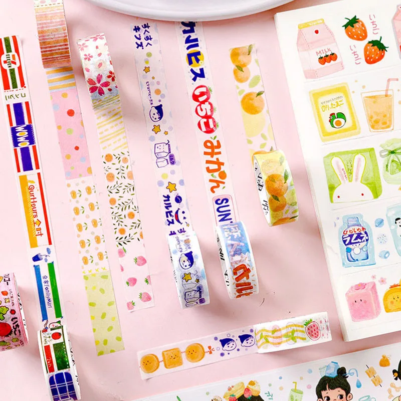 1PC Kawaii Fruit Washi Tape Cute Drink Masking Tape Decorative Adhesive Tape For Kids DIY Scrapbooking Diary Photos Albums
1PC Kawaii Fruit Washi Tape Cute Drink Masking Tape Decorative Adhesive Tape For Kids DIY Scrapbooking Diary Photos Albums