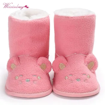 WEIXINBUY Kids Winter Fashion Child Girls Snow Boots Shoes Warm Plush Soft Bottom Cute Baby Mouse Embroidered Boots 4Color 0-18M
WEIXINBUY Kids Winter Fashion Child Girls Snow Boots Shoes Warm Plush Soft Bottom Cute Baby Mouse Embroidered Boots 4Color 0-18M