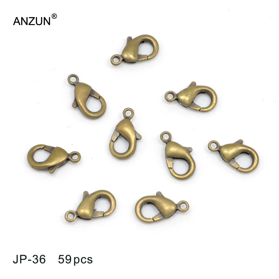 59pcs 3x6x10mm Antique Bronze Lobster Clasps DIY Jewelry Metal Charms DIY Necklace or Bracelet Lobster Clasps JP-100
59pcs 3x6x10mm Antique Bronze Lobster Clasps DIY Jewelry Metal Charms DIY Necklace or Bracelet Lobster Clasps JP-100