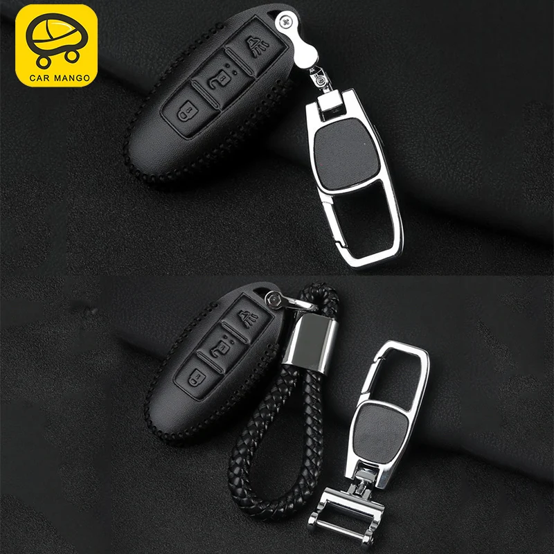 CARMANGO for Nissan Patrol Y62 special accessories Genuine leather key cover cap key case
CARMANGO for Nissan Patrol Y62 special accessories Genuine leather key cover cap key case