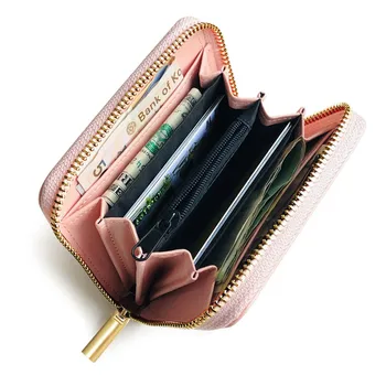 Women's simple short solid color wallet fashion ID credit card holder multi-card bag zipper clip wallet card package card sets W
Women's simple short solid color wallet fashion ID credit card holder multi-card bag zipper clip wallet card package card sets W