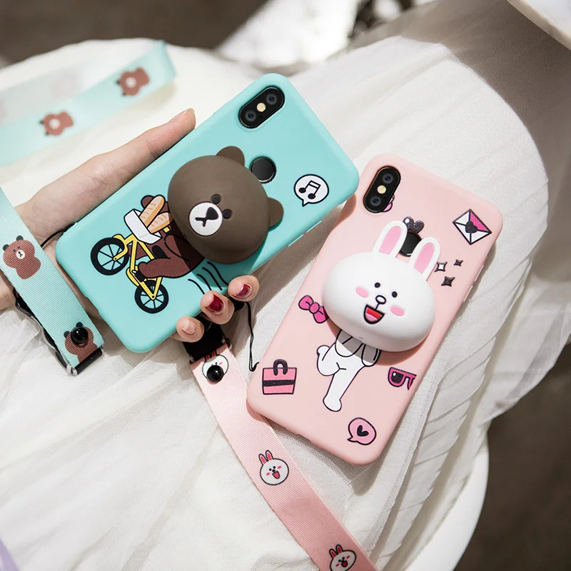 Soft Silicone Matte Case For Xiaomi Redmi Note 5 Redmi Note 5 Pro case Cute 3D Cartoon Bear Rabbit Stand Holder Protector Cover
Soft Silicone Matte Case For Xiaomi Redmi Note 5 Redmi Note 5 Pro case Cute 3D Cartoon Bear Rabbit Stand Holder Protector Cover