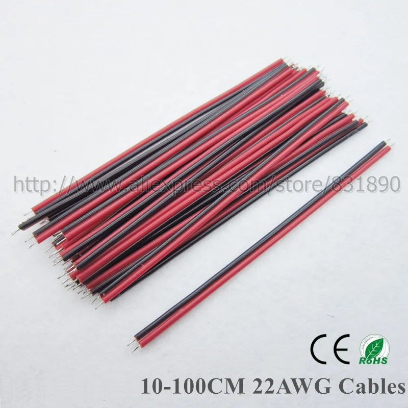Fatory 200pc,22AWG Wire LED cable 2pin red black wire,10cm-100cmTinned cable for led 3528 5050 strip extend connect freeshipping
Fatory 200pc,22AWG Wire LED cable 2pin red black wire,10cm-100cmTinned cable for led 3528 5050 strip extend connect freeshipping