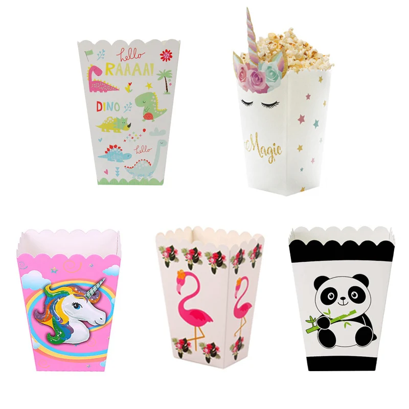 6pcs Unicorn Popcorn Box Birthday Party Decorations Kids Favor Panda Dino Candy Box Gift Bag Christmas Baby Shower Supplies
6pcs Unicorn Popcorn Box Birthday Party Decorations Kids Favor Panda Dino Candy Box Gift Bag Christmas Baby Shower Supplies