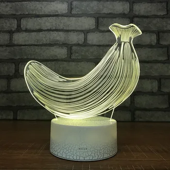 New Banana 3d Lamp Creative Small Night Light Custom Bedside Christmas decorations gift for baby room lights wholesale
New Banana 3d Lamp Creative Small Night Light Custom Bedside Christmas decorations gift for baby room lights wholesale