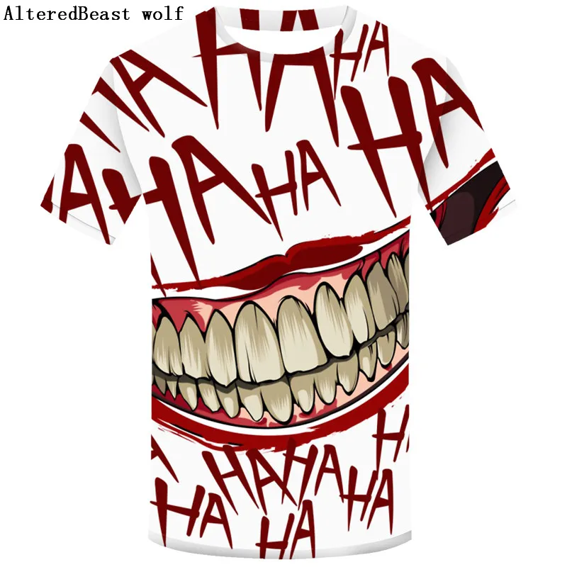 3D T shirt Summer short sleeve round collar Unisex Casual Funny Character Joker 3D T-shirt Man Summer style Full Printing Tops
3D T shirt Summer short sleeve round collar Unisex Casual Funny Character Joker 3D T-shirt Man Summer style Full Printing Tops