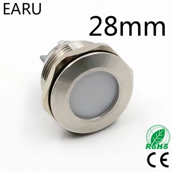 28mm IP67 Waterproof Metal LED Indicator Lamp Light Signal Pilot Car Boat Machine Power Working Waring 5V 12V 24V 110V 220V Red
28mm IP67 Waterproof Metal LED Indicator Lamp Light Signal Pilot Car Boat Machine Power Working Waring 5V 12V 24V 110V 220V Red
