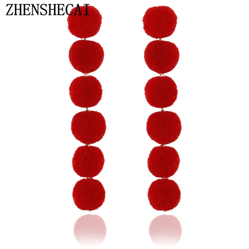 Hot Sale Cotton Ball Comfortable Cheap Fashion Drop Earrings Women Wedding Party Gift Boho Statement Long Earrings e0268
Hot Sale Cotton Ball Comfortable Cheap Fashion Drop Earrings Women Wedding Party Gift Boho Statement Long Earrings e0268