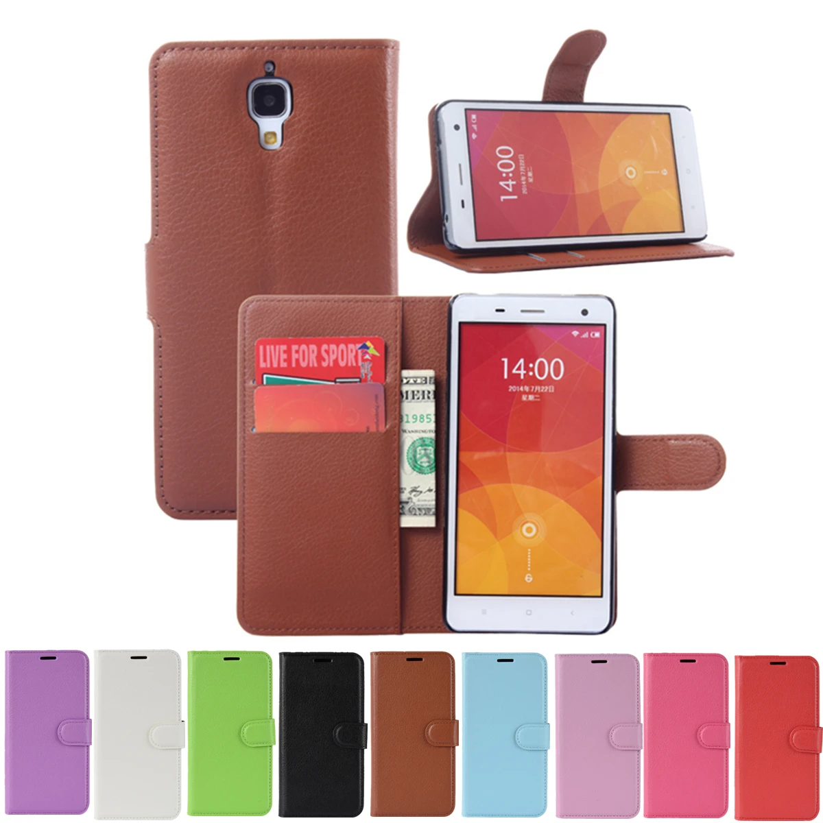 for Xiaomi Mi4 Wallet Cover Card Holder Phone Cases for Xiaomi Mi4 Mi 4 Leather Case
for Xiaomi Mi4 Wallet Cover Card Holder Phone Cases for Xiaomi Mi4 Mi 4 Leather Case