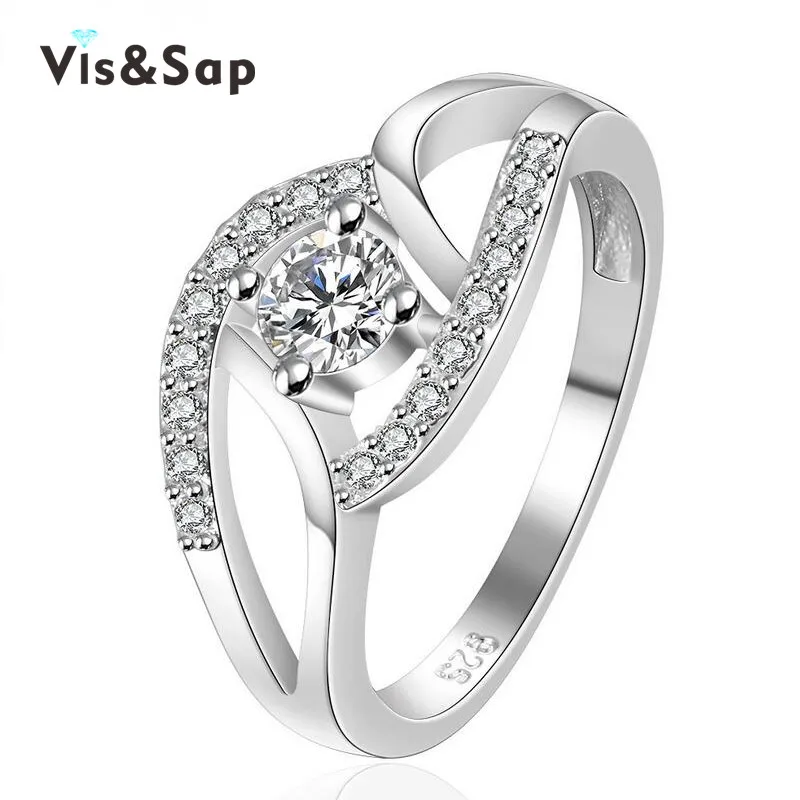 Eleple White gold color jewelry Rings for women cubic zirconia vintage Engagement Ring bague Wedding fashion Jewelry VSR009
Eleple White gold color jewelry Rings for women cubic zirconia vintage Engagement Ring bague Wedding fashion Jewelry VSR009