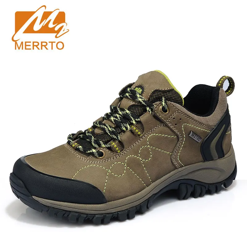 MERRTO New Popular Women Hiking Shoes Waterproof Anti-slip Waterproof Cowhide Trekking Shoes Climbing Hunting Outdoor Sneakers
