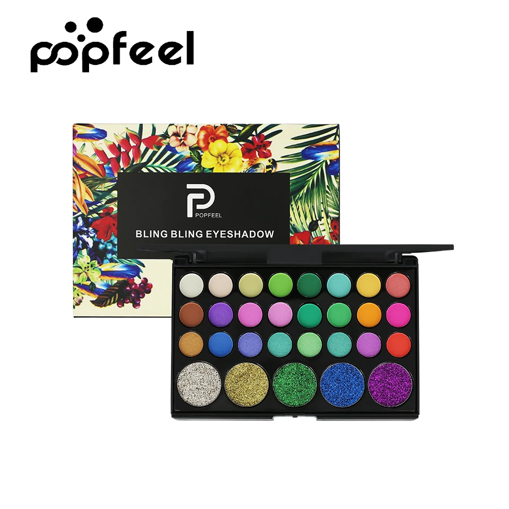 Popfeel 29 Colors eye shadow Eye Makeup Shimmer Glitter Professional Long-Lasting Pigment Eye Shadow Powder With Makeup Brushs
Popfeel 29 Colors eye shadow Eye Makeup Shimmer Glitter Professional Long-Lasting Pigment Eye Shadow Powder With Makeup Brushs